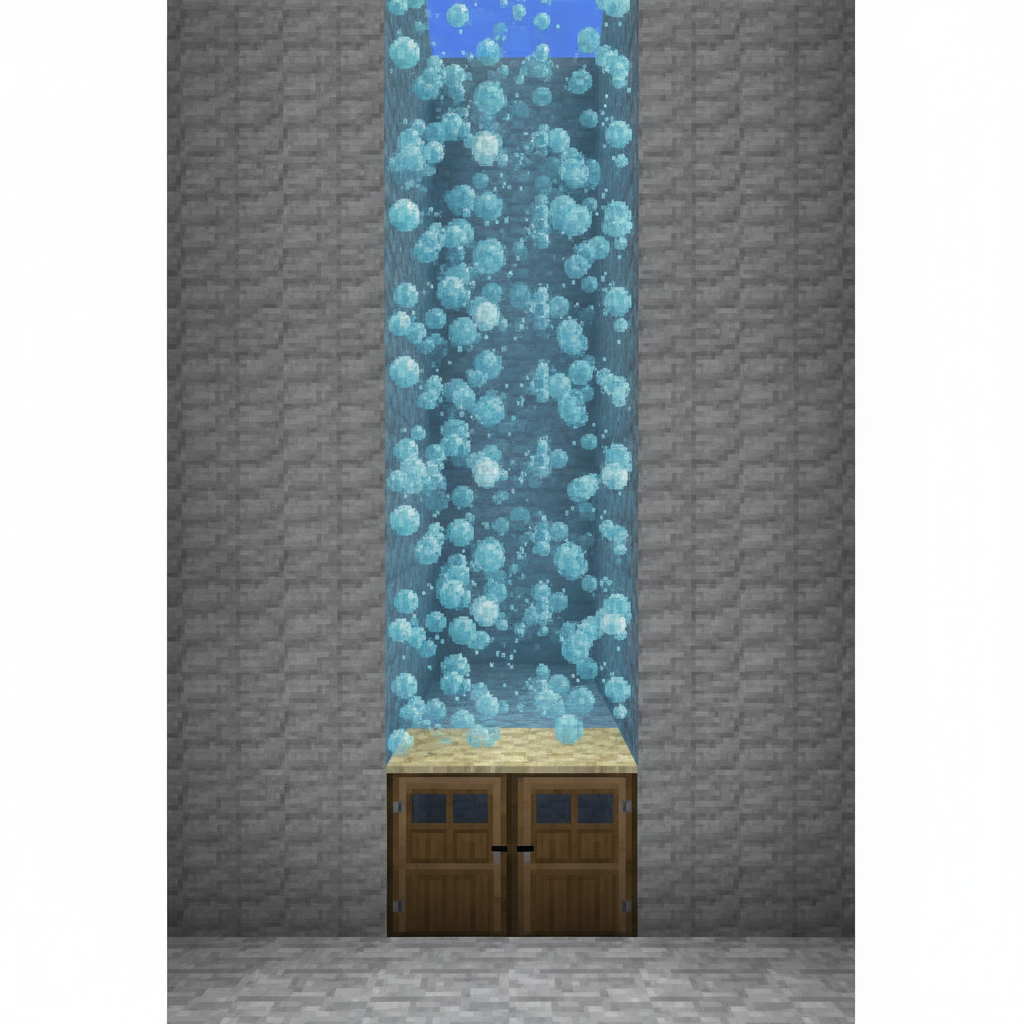 how to make a water elevator in minecraft