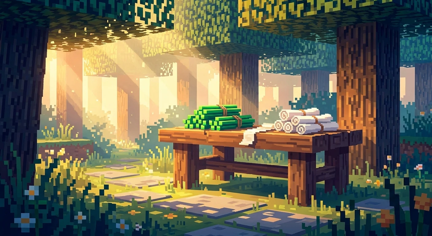 how to make paper in minecraft